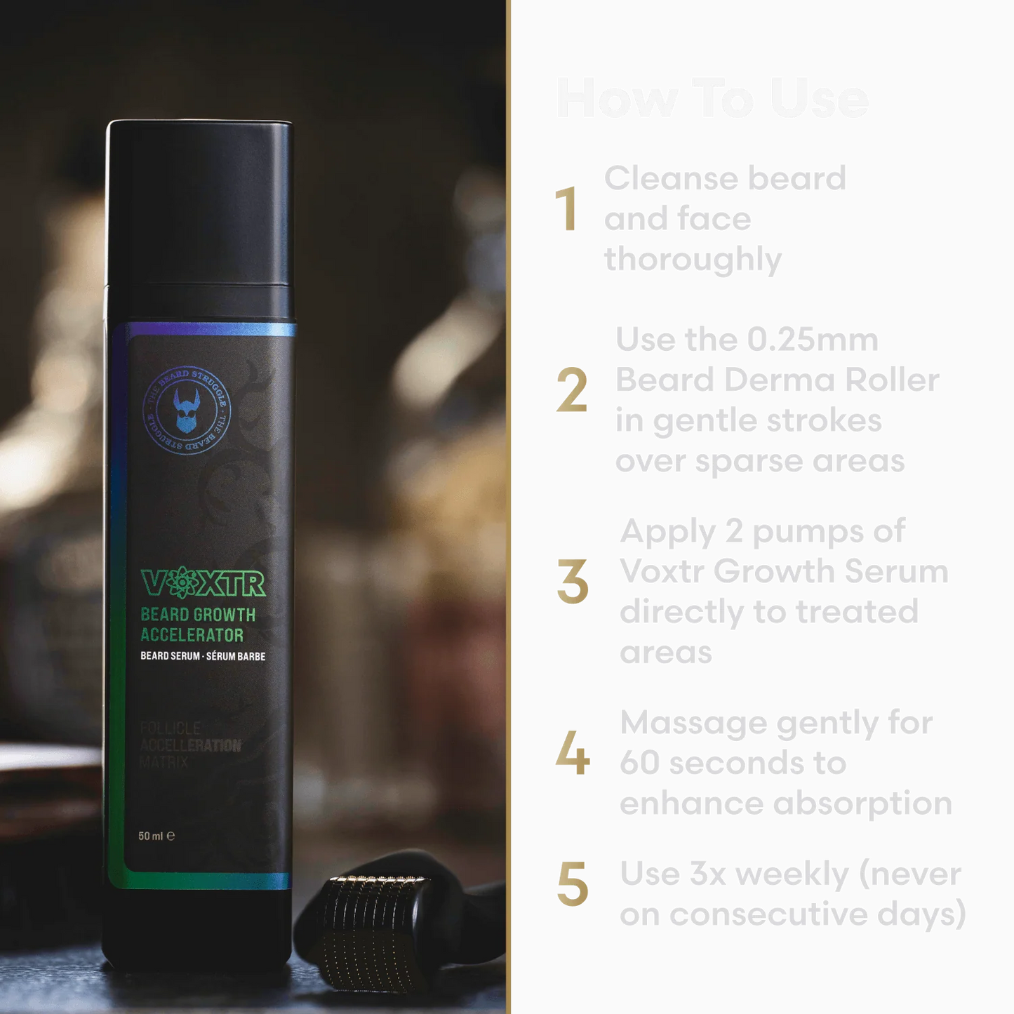 VOXTR SKJEGGAKSELERATORSERUM
